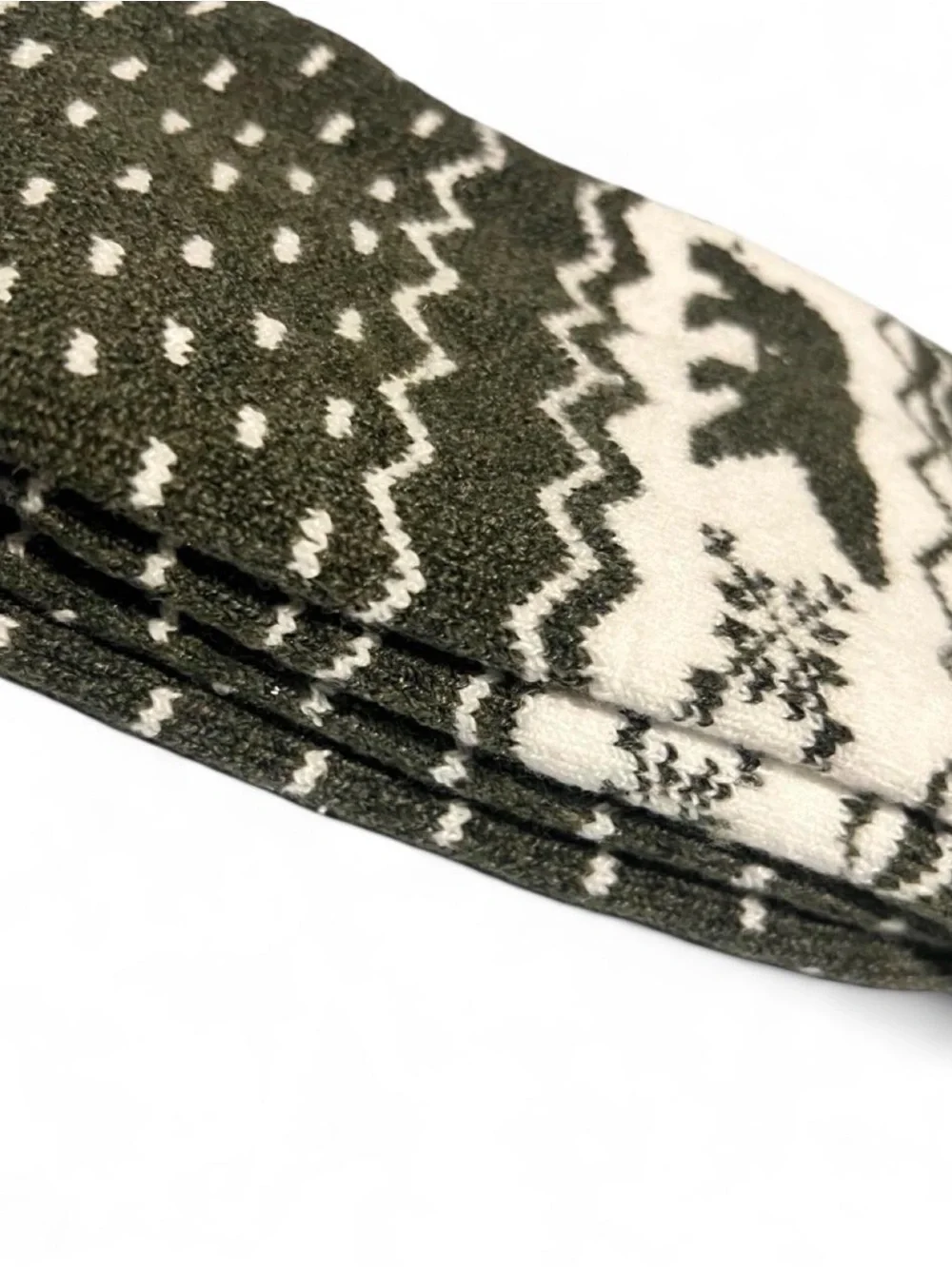 Essentials Brown & Cream Bear Pattern Insulated Casual Socks